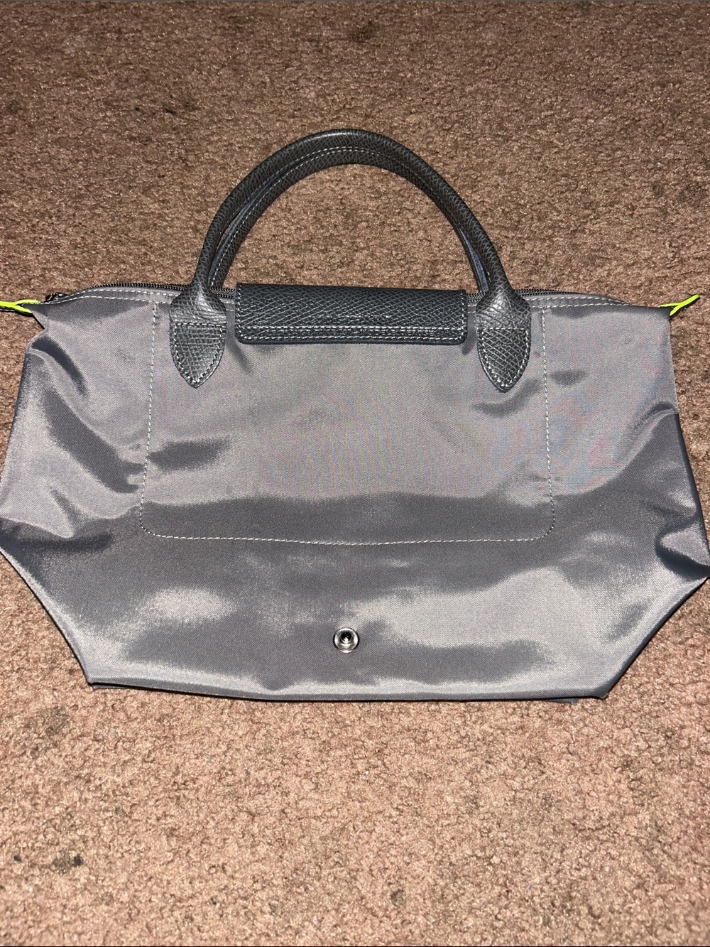 Longchamp Le Pliage Gray Small Tote Bag in Excellent Condition - Picture 3 of 11